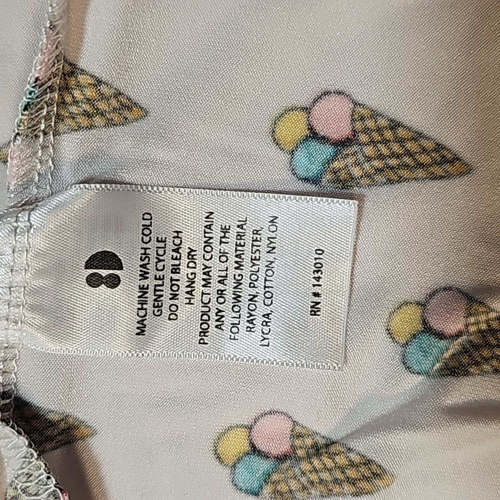 Dot Dot Smile Ballerina Twirl Dress Ice Cream Cones Size 11 - Picture 5 of 10